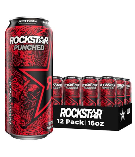 Rockstar Energy Drink Punched Fruit Punch