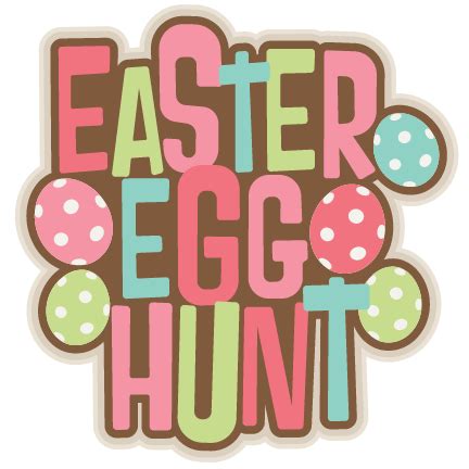 Download Easter Egg Hunt Title SVG scrapbook cut file cute clipart ...
