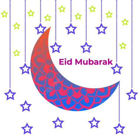 Happy Eid Mubarak Vector Png Images Happy Eid Mubarak Celebration