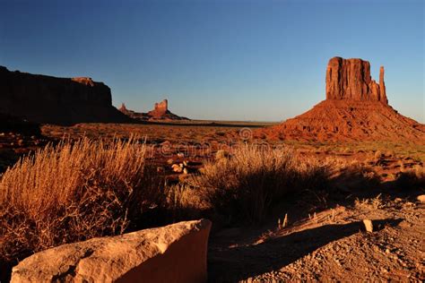 Monument Valley Navajo Indian Tribal Park Panorama Stock Image Image
