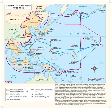 World War Ii Pacific Wall Map By Geonova Mapsales