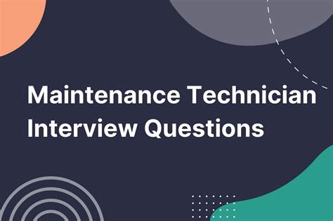 Maintenance Technician Interview Questions Vivahr