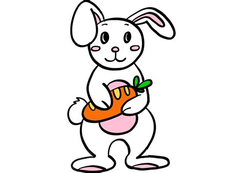 Lindo Conejo Zanahoria Png Conejo Dibujos Animados Conejo De Dibujo Animado Png Y Psd Para
