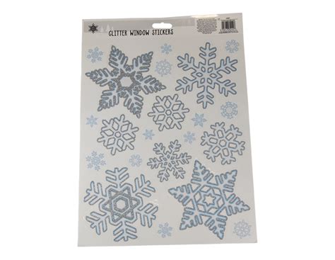 Wholesale Glitter Snowflake Window Stickers Gem Imports Ltd