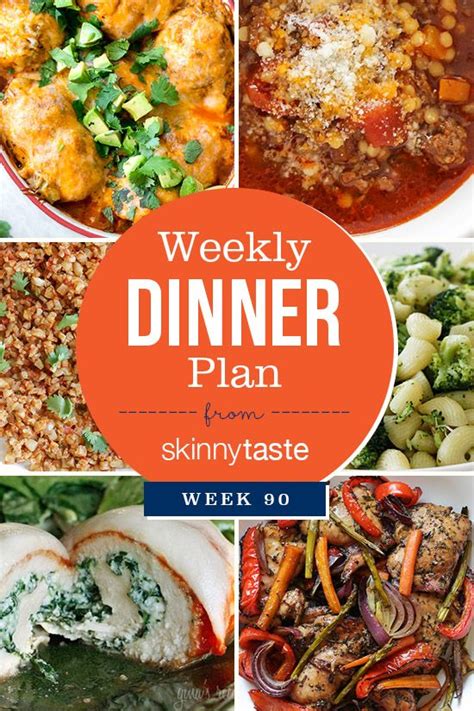 Skinnytaste Dinner Plan Week 90 Dinner Plan Dinner Skinny Taste