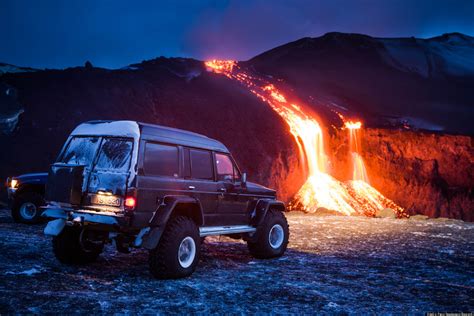 Iceland Volcano Eyjafjallajökull Oozes Molten Lava