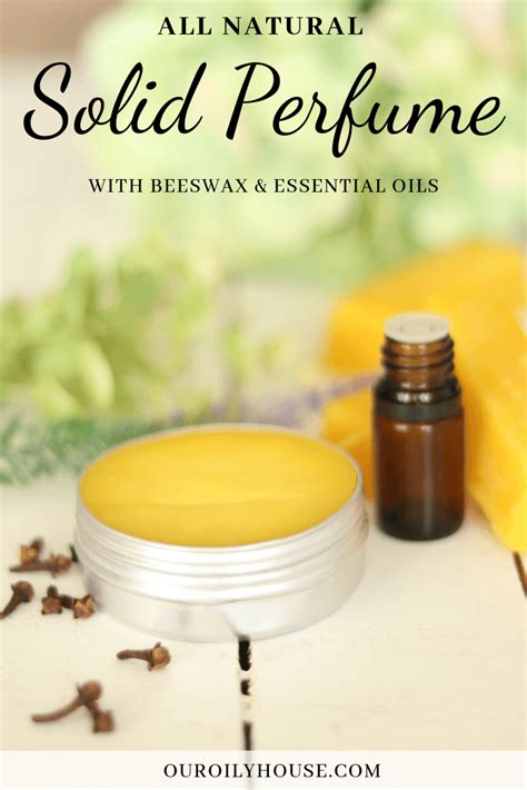 All Natural Solid Perfume Recipe Made With Essential Oils And Beeswax