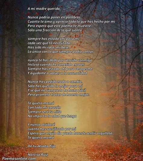 5 Poemas Para Mi Madre Querida Poemas Online