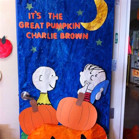 Its The Great Pumpkin Charlie Brown Classroom Door Preschool