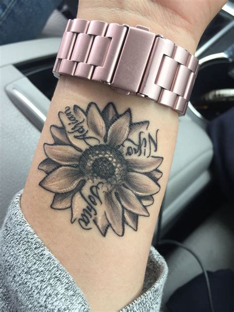 Sunflower Tattoo Ideas With Names Nice Tattoo Design Ideas