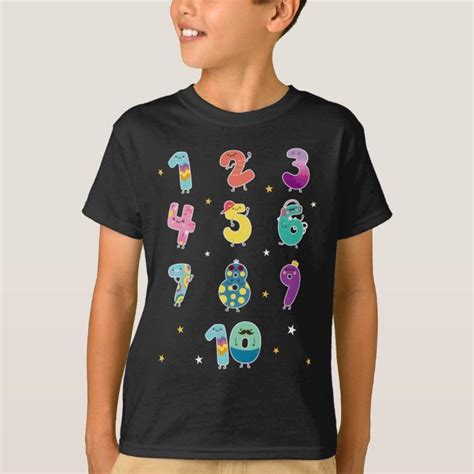 Math Learning Cute Numbers Prek Mathematics T Shirt Zazzle Cute