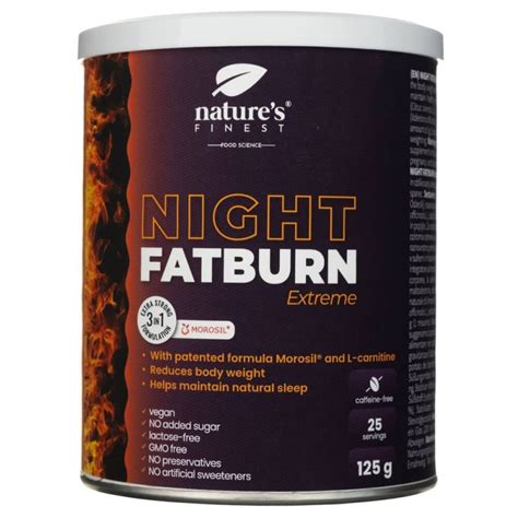 Natures Finest Night Fatburn Extreme Nocny Spalacz Tłuszczu 12 G