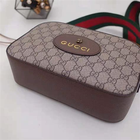 Gucci Gg Women Gg Supreme Messenger Bag In Beigeebony Gg Supreme