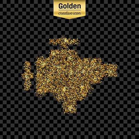 Gold Glitter Vector Icon Stock Vector Illustration Of Multimedia