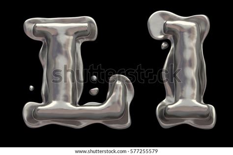 Liquid Metal Font 3d Rendering Stock Illustration 577255579 Shutterstock
