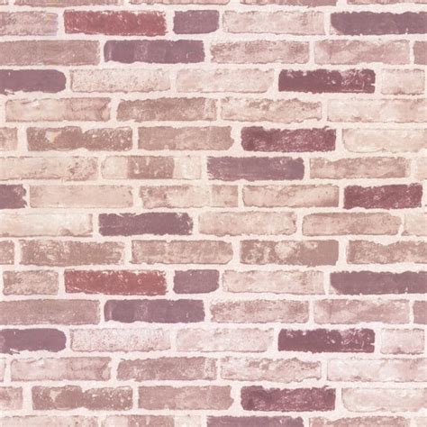 Brix Traditional Red Brick Effect Wallpaper Patterned
