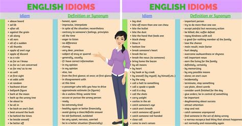 Common English Idioms And Phrases With Their Meaning Esl Buzz