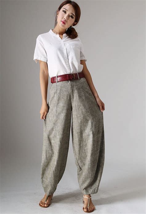 Find a great selection of women's pants & slacks at talbots. Maxi linen pants, Comfortable baggy pants for women (986 ...