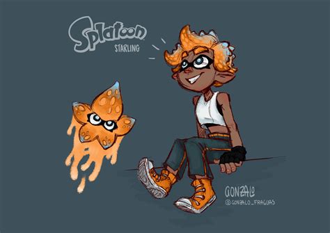 Character Concept For A New Inkling Like Species Based On Starfish D
