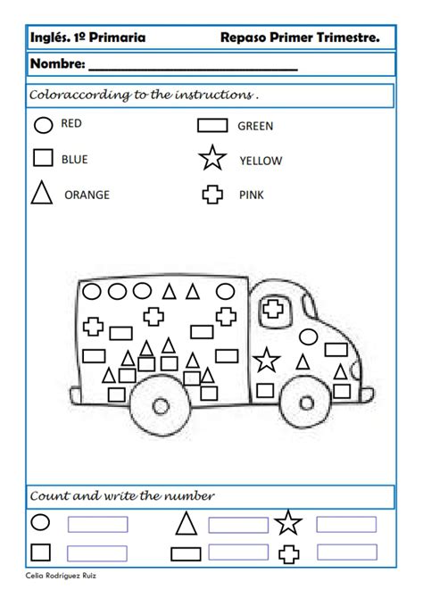 Yummy English For Children Colours Worksheet