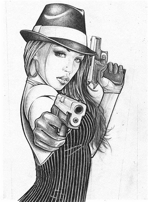 Gangsta Girl Tattoo Drawing Tattoos Book 65000