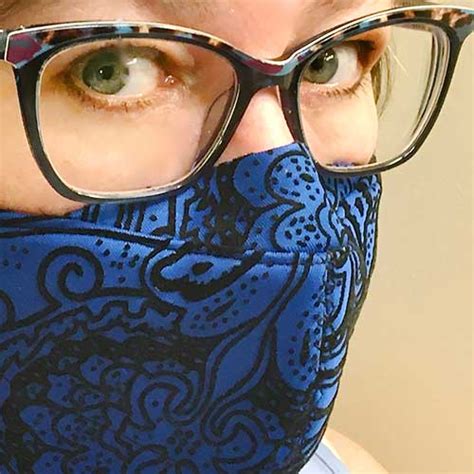 Fitted Face Mask For Glasses Pattern Made By Barb Free Download