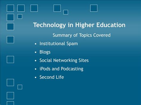 Ppt Technology In Higher Education Powerpoint Presentation Free