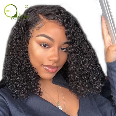 Sterly 13x6 Lace Front Human Hair Wigs Remy Brazilian Hair Short Curly