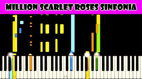 Million Scarlet Roses Alla Pugacheva Piano Tutorial Youtube