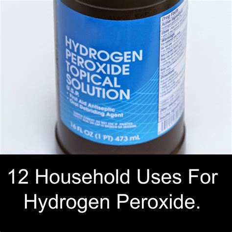 12 Household Uses For Hydrogen Peroxide