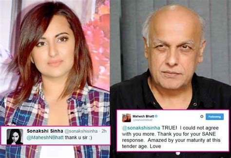 Thank You For Your Sane Response Replies Mahesh Bhatt To Sonakshi Sinha On Her Lash Out