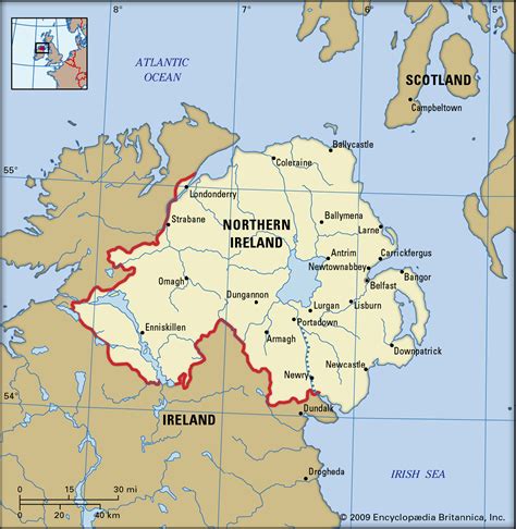 Herstellung Faust Kompass Ireland Borders North South West East