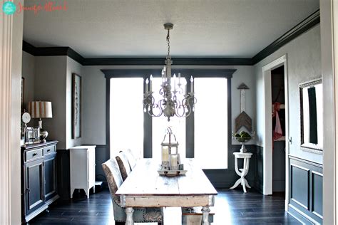 Painted Black Ceiling In The Dining Room Magic Brush Dining Room