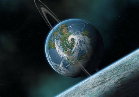 Ringed Earth Wallpaper Planets Wallpaper Outer Space Planets Planets