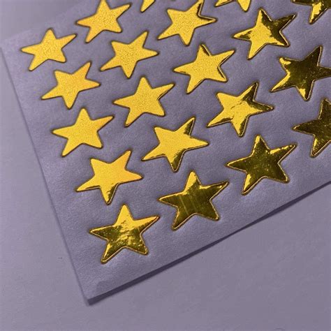 Bcreativetolearn Gold Star Stickers Self Adhesive 700 Stars Sticky Peel