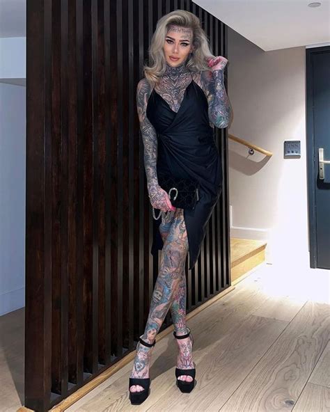 Britain S Most Tattooed Woman Flaunts K Ink Collection In Stunning Dress Daily Star