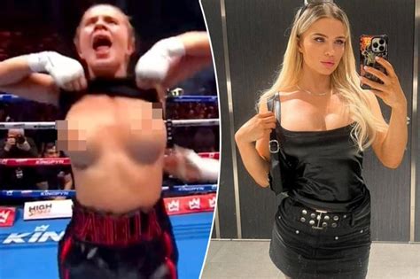 Daniella Hemsley Flashes Breasts Got Banned From Boxing Final