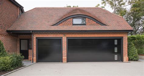 Simple Black Garage Door Images With Diy Modern Garage Doors