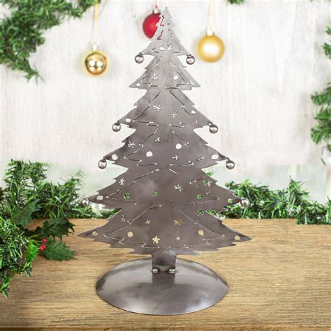 Unicef Market Recycled Metal Christmas Tree Sculpture From Mexico