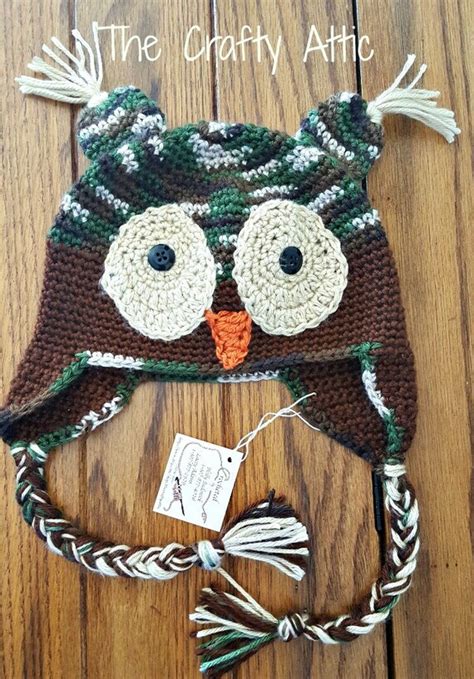 Crocheted Owl Hat For Babys Kids Photo Prop Free Shipping