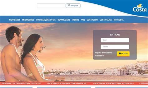 Costa Cruzeiros Lan A Novo Site Para Ag Ncias De Viagens
