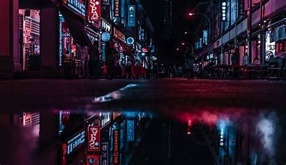 Neon Lights Asia Wallpapers Reflections Laptop 4k