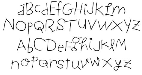 Child Written Font By Manfred Klein Fontriver