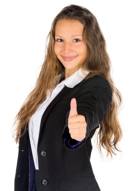 Businesswoman With Thumbs Up Free Stock Photo Public Domain Pictures