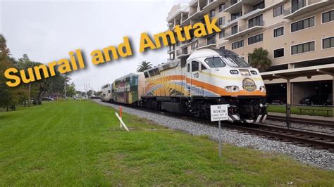 Sunrail And Amtrak In Kissimmee 62521 Youtube