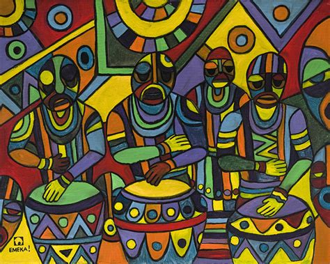 The Festival Ii Painting By Emeka Okoro