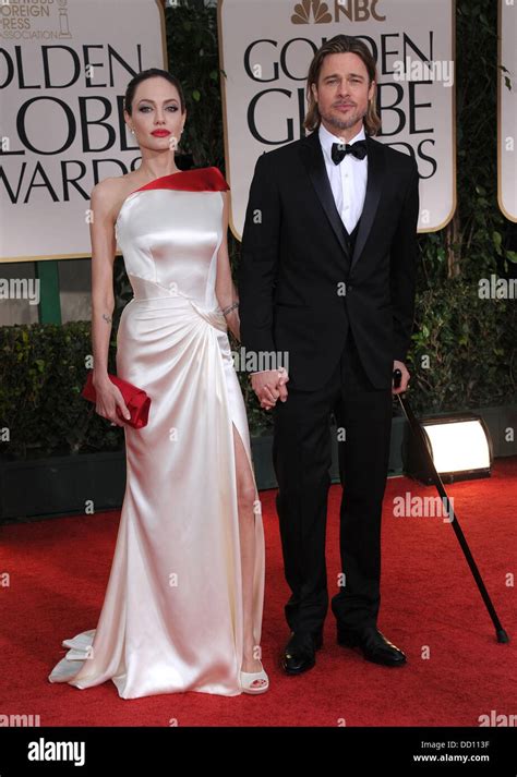 Angelina Jolie And Brad Pitt The 69th Annual Golden Globe Awards
