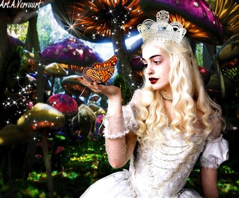 Alice In Wonderland This Is Anne Hathaway As The White Queen Tim