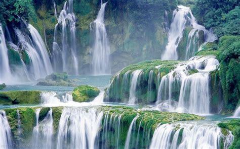 Ban Gioc Falls Vietnam Waterfall Pictures Waterfall Wallpaper
