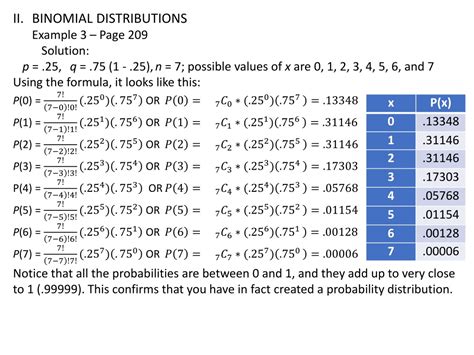 Ppt Ii Binomial Distributions A Binomial Experiments Powerpoint